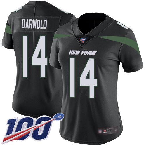 New York Jets Limited Black Women Sam Darnold Alternate Jersey NFL Football #14 100th Season Vapor Untouchable